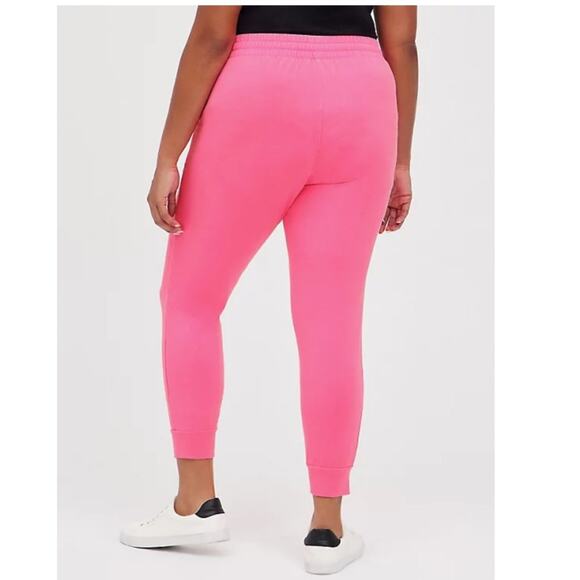 Torrid Jogger Classic Fit Super Soft Fleece Pink - Picture 7 of 8
